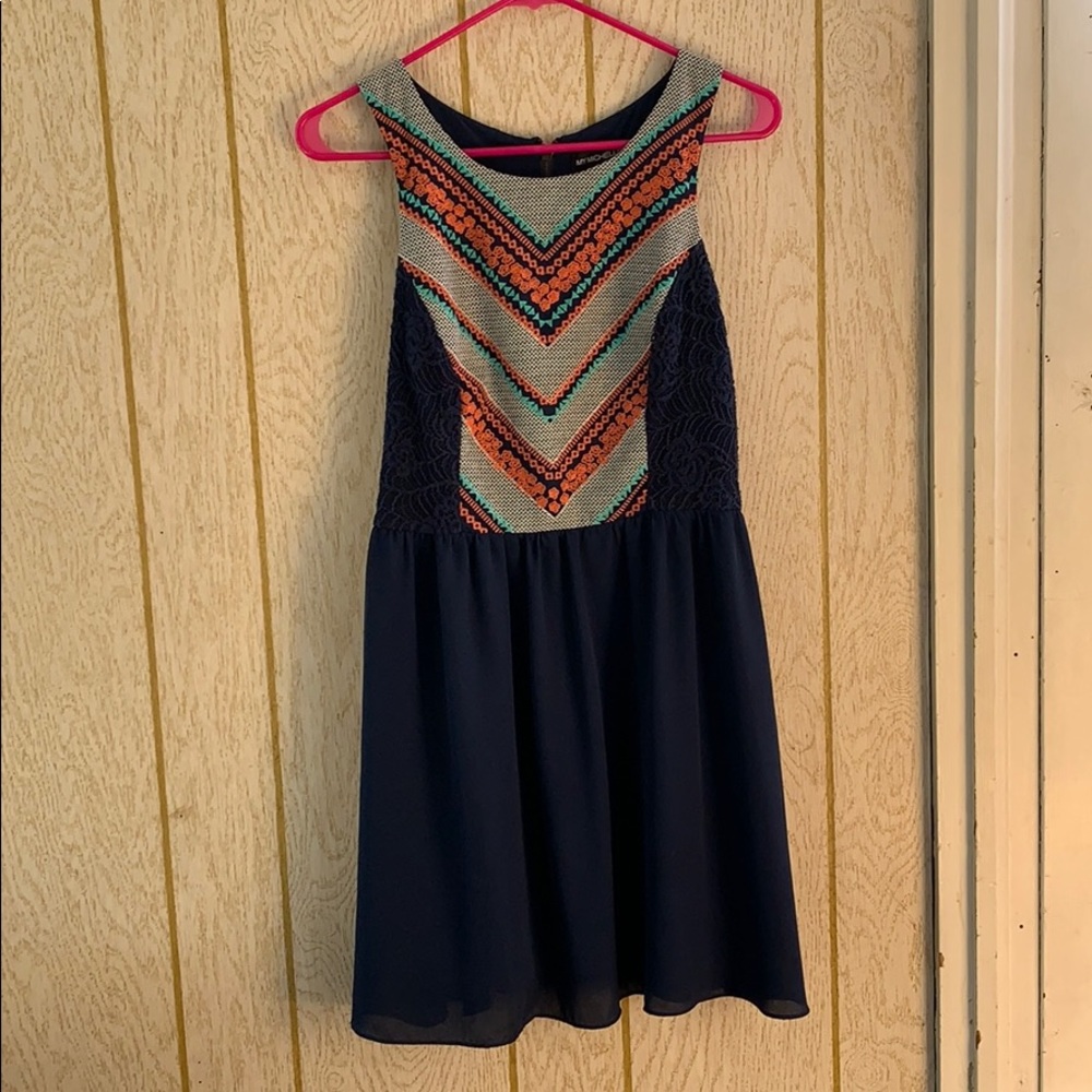 Navy blue dress